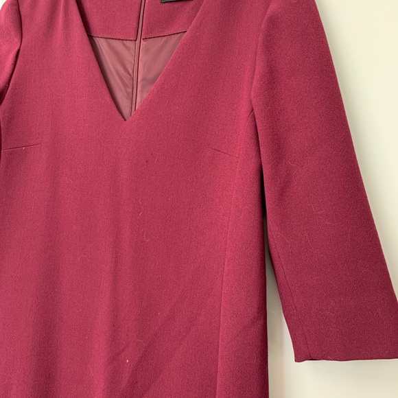Massimo Dutti Red Wine Work Dress - Picture 5 of 5